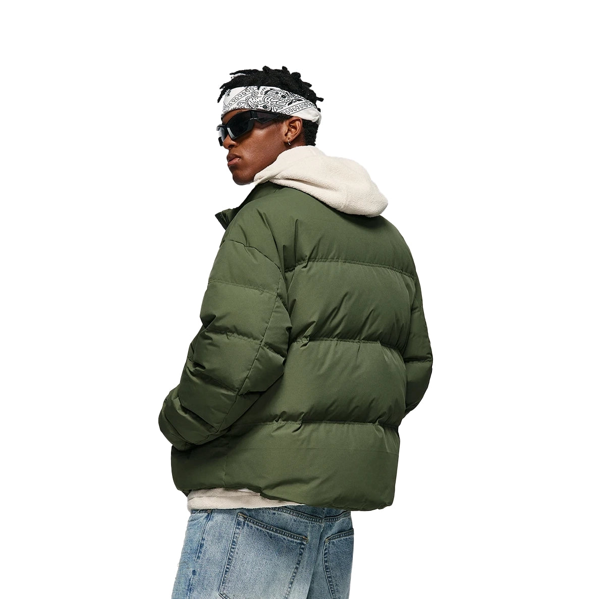 Solid Puffer Jacket - Chic Streetwear